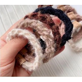 VIISEN Scrunchy Hair Rubber Set of 5 Hair Ornaments, Stylish, Women's, Simple, Solid, Hair Accessories, Hair Clip, Ring Rubber, High Elasticity, Hair Rubber, Simple, Ring Rubber, Hair Bundle, Adult,