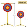 KQSNBG Backyard Archery Target Stand, Mobile Folded Archery Stand for