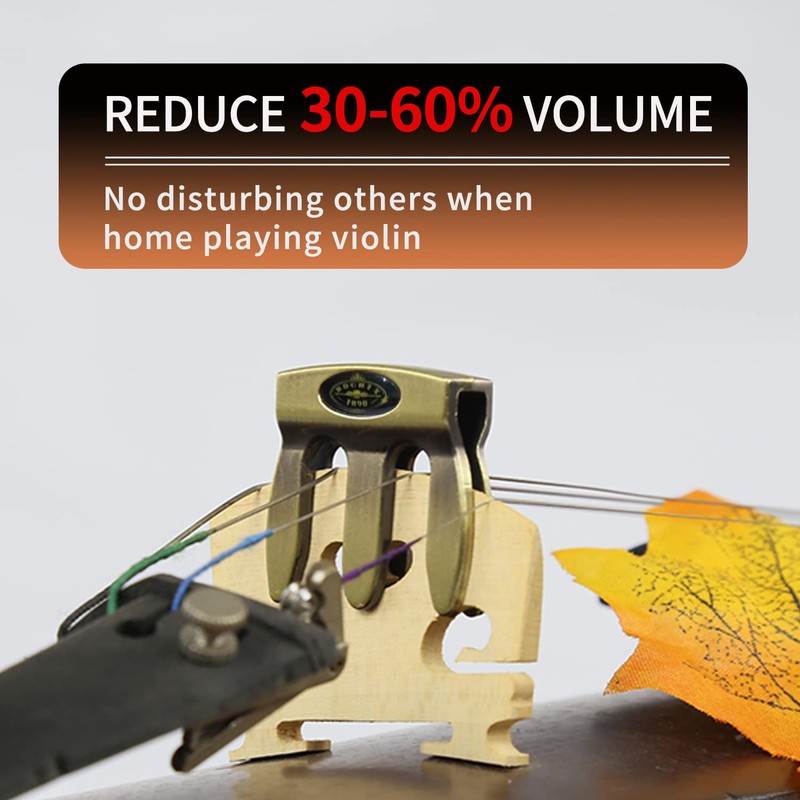 Violin Mute Violin Practice Bronze Mute Violin Silencer 3 Claw