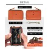 REOLF Coin Purse, Men's Wallet, Genuine Leather, Key Ring, Leather,