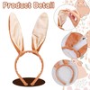 Matreeglam Easter Bunny Ears Headband for Women, Plush Foldable Bunny