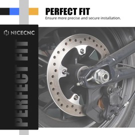 NICECNC Rear Brake Rotor Disc Hardware Bolts Kit Titanium Alloy Compatible with Harley Sportster S RH1250S 2021-2024, Pan America 1250 RA1250/Special RA1250S 2021-2024, Replacement for 41500020