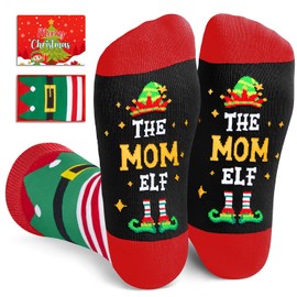 HAPPYPOP Christmas Gifts Stocking Socks For Women - Secret Santa Socks Xmas Stocking Stuffers For Her Mom, Christmas Gifts For Mom, Stocking Stuffers For Mom