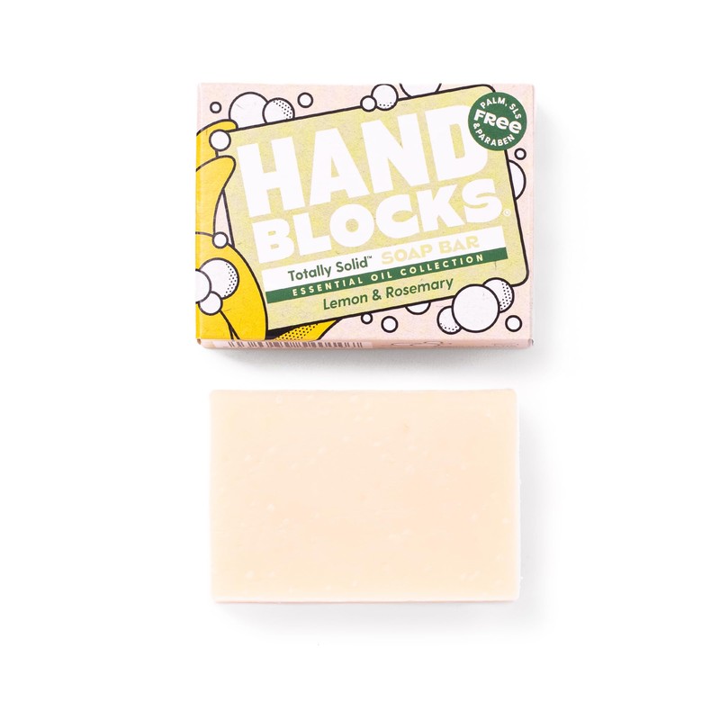 Hand Blocks: Lemon & Rosemary - Cold Processed Natural Soap