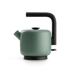 Fellow Clyde Electric Kettle - 1.5 Liter Capacity - Modern Twist On Stovetop Design, All-Purpose, Stainless Steel - Warm Water for Ramen, Oatmeal, Tea, Coffee & more - Large Capacity - Smoke Green
