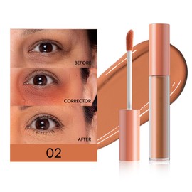 Camo Color Corrector,Blue Color Corrector,Long-Lasting Moisturizing Blue Concealer for Camouflaging Discoloration,Dullness and Redness,6 Colors to Choose,#2 Orange.