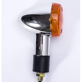 PACASK 2 x 2" Chrome Front Rear Turn Signal,Fits For Most Motorcycle, Street Bike, Scooter, Cruiser,Chopper And More