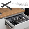 Biugaaufai 6 Pairs 14 Inch Black Full Extension Drawer Slides,
