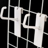 8-Pack White Wire Mesh Hooks & Connecting Clips for Wire Rack Organizers Hook 2ea