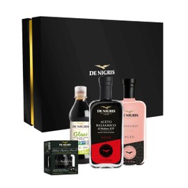 De Nigris Balsamic Vinegar Tasting Box | Artisanal Balsamic Vinegar Glaze & Organic Selection | Unforgettable Journey of Unique and Refined Flavors for Gourmet Lovers