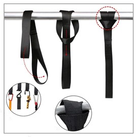 Wanfoou Pack of 10 Soft Loops, Lashing Straps, Automatic Tie Down Straps, Loop, Extremely Durable, Lashing Straps for Attaching Bikes in Trailer and Motorcycle Transport