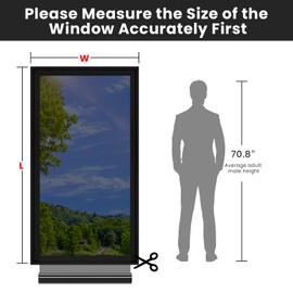 ADD.HERES One Way Window Privacy Film, Sun Blocking Anti UV Reflective Static Cling, Window Tint for Home and Office, No Glue Garage Solar Paper, Black Silver, 17.5" x 78.7"