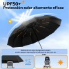 Paraguas Plegable Automático VABESSA con Protección UV y 10 Varillas