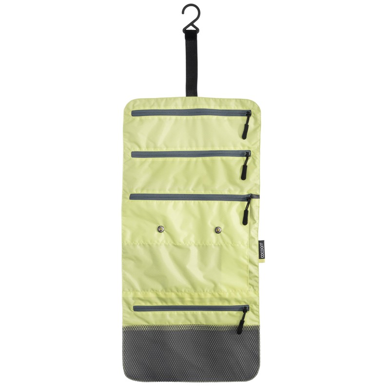 Cocoon Hanging Toiletry Kit Minimalist Light, Star Grey/Wild Lime, Lime