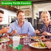 KutaKuta Turtle Funny Coaster, Funny Turtle Tea Cup Mat with