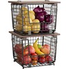 GGIU Wire Storage Basket For Kitchen Pantry and Counter -