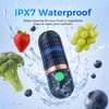 Portable Fruit Washer & Vegetable Cleaner, Wireless Produce Cleaner Blue