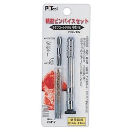 pi-tu-ru (P. Tool) Precision pinbaisusetto 4 Piece Drill with Blade 28417