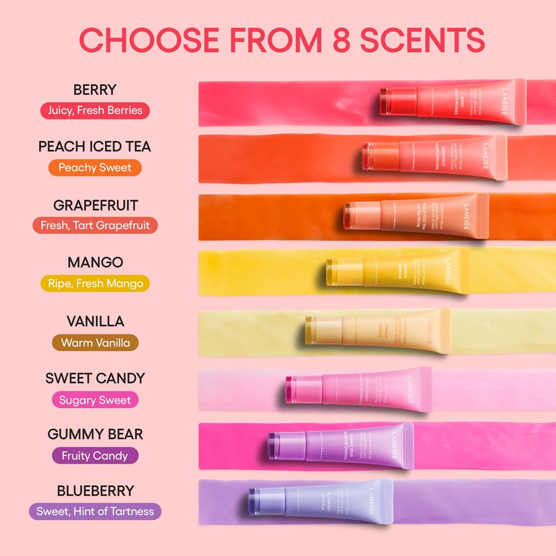 LANEIGE Lip Glowy Balm, Berry: Sheer Tinted Lip Moisturizer with