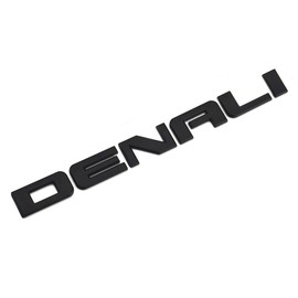 Aimoll Denali Nameplate Emblems, Badge Replacement for Gm 07-16 Yukon Sierra Terrain (2pcs Matte Black)