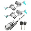4Pcs Door Lock Cylinder & Ignition Switch Fit for Honda