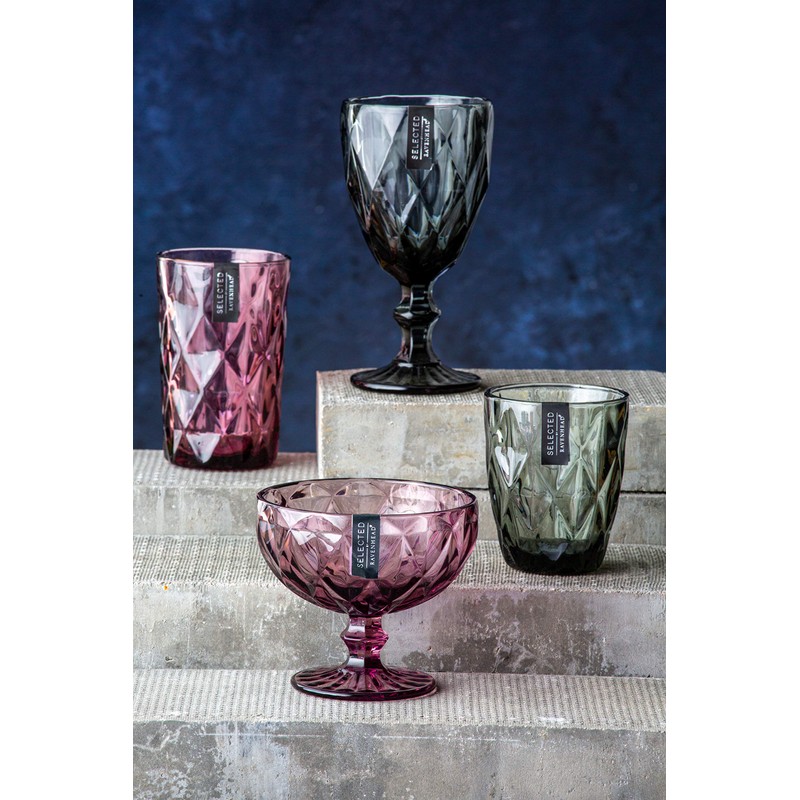 Ravenhead Gemstone Amethyst Hiball Glass, 34CL, Grey