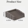 Rubber Door Stoppers Wedge,Bidirectional Door Stops,Small Size Cube Doorstop for