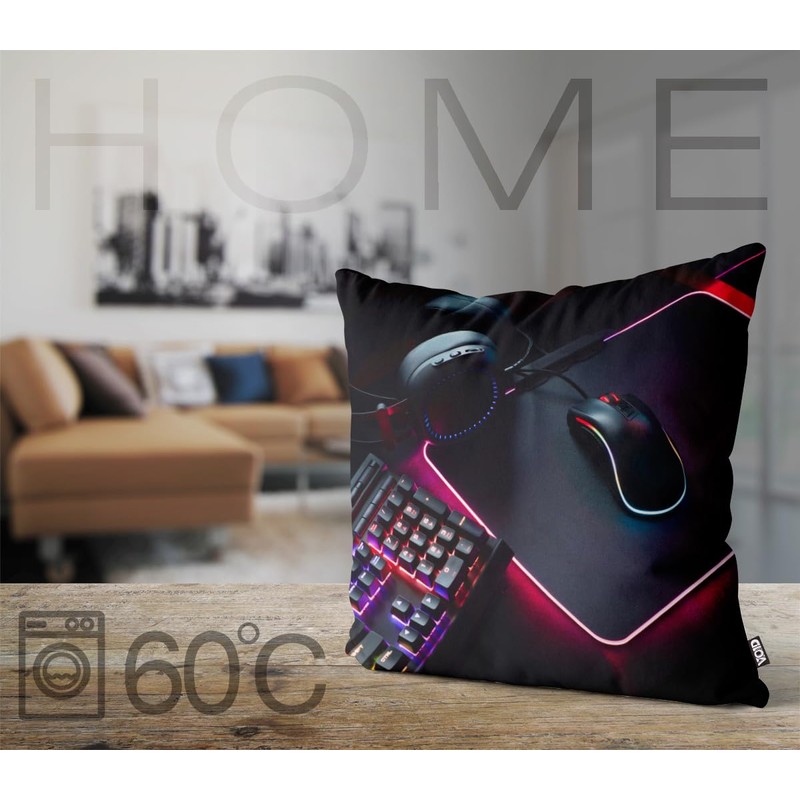VOID Gamer Set Up Gaming Cushion Cover Polyester Waterproof Outdoor