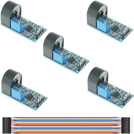 Youmile Pack of 5 ZMCT103C AC Sensor Single Phase Current Transformer Module Current Sensor 5A Current Transformer AC Active Output Onboard Precision with Dupont Line for Arduino