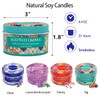 Christmas Gift Scented Candles for Women Home, Natural Soy Wax