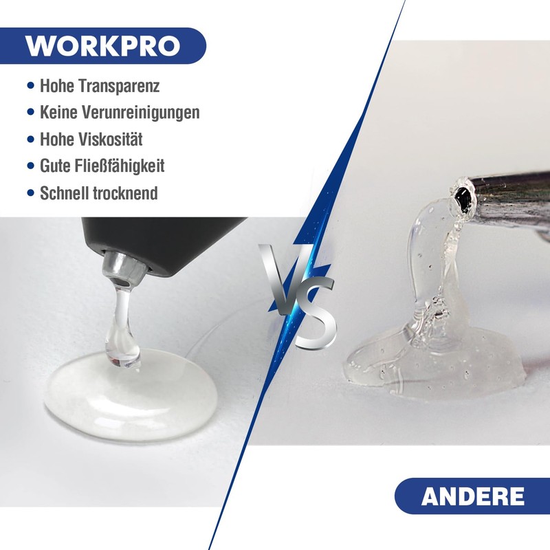 WORKPRO WORKPRO Hei?klebestifte, 100 x 11 mm, transparent, universal, fr