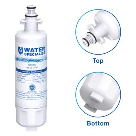 Waterspecialist ADQ36006101 Refrigerator Water Filter, Replacement for LG LT700P, Kenmore 9690, 46-9690, 469690, ADQ36006101, ADQ36006102, LT700PC, WSL-3, R-9690, LFXS30766S, 3 Pack, Package may vary