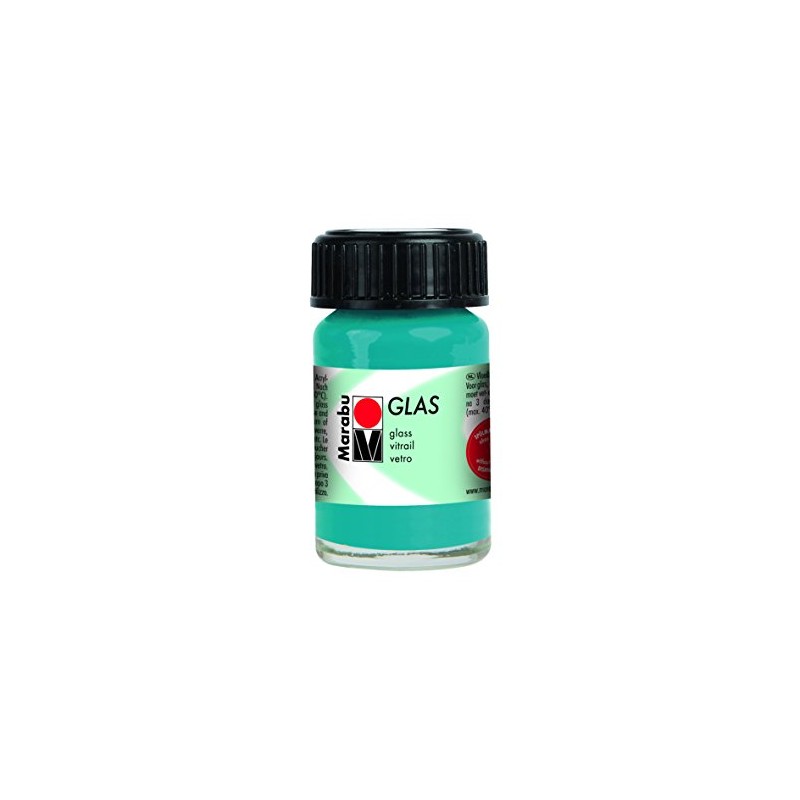 Marabu Glass, petrol, glass paint, 15 ml (1 pack)