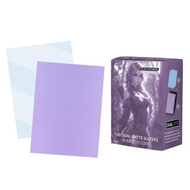 Orchid Violet MTG Card Sleeves, Hypttior Dual Matte Textured 100 Card Sleeve with 100 Inner Sleeves for Standard Card, MTG, PKM, Baseball Card, Sports Cards