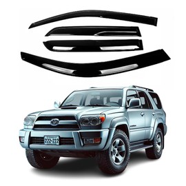 Compatible with Toyota 4Runner 2003 2004 2005 2006 2007 2008 2009 - ZH Window Rain Guards -2mm Thick Tape-On Premium Wind Deflectors for Front and Rear Windows, Durable & Sleek Design, Set of 4