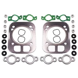 Cylinder Head Gasket Kit Fit for Kohler 24-841-04S, 24 841 03S, 24 041 37-S, 24 041 16, 24 041 32 Kohler CH25 CH730 CH740 CV25 CV724 CV730 25HP Engine Parts (2-Pack) (2)