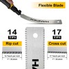 Hanpex Mini Japanese Hand Saw 7" Double Edge Pull Saw,