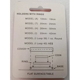 Airtite GENUINE 26mm WHITE RING AIR-TITE CAPSULE (HOLDER) FOR COIN, AIRTITE - NEW RETAIL