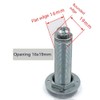 2pack Cabinet Cam Locks 54mm, Mailbox Lock with Key Different,