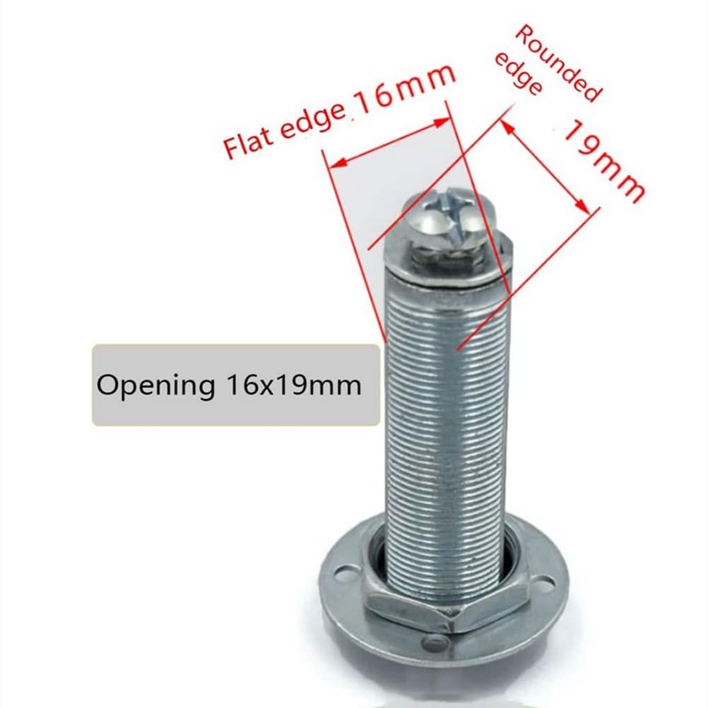 2pack Cabinet Cam Locks 54mm, Mailbox Lock with Key Different,