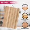 STL Bamboo Wooden Chopping Board 22x32 Organic Cutting Board Non-Slip