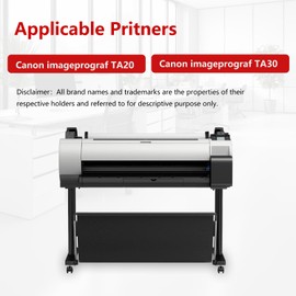 PFI-030 Ink Tank Compatible for Canon imagePROGRAF TA-20 TA-30 Replacement for PFI-030MBK PFI-030BK PFI-030C PFI-030M PFI-030Y (5 Pack, 55-ml, Matte Black, Black, Cyan, Magenta, Yellow)