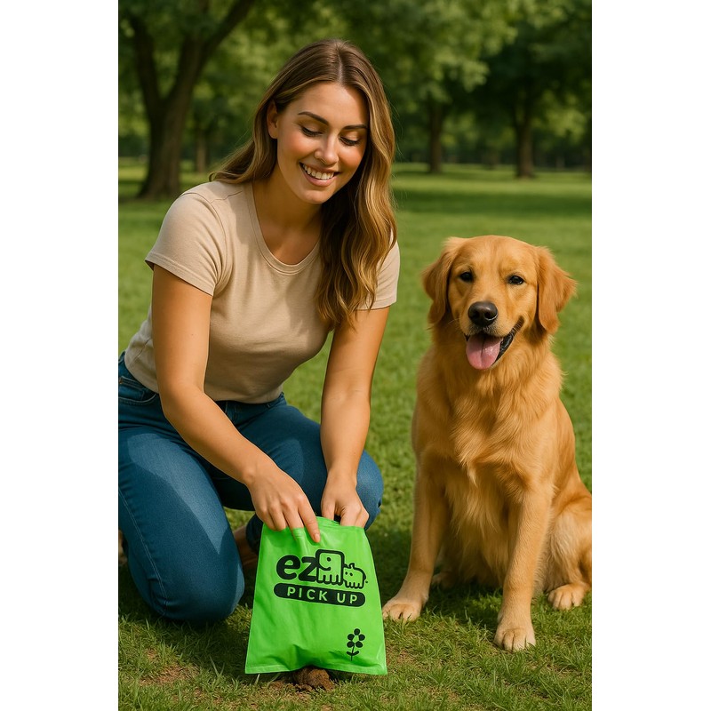 1000 Pet Waste Disposal Dog Poop Bags, EZ Pickup Bags