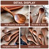 Wooden Spoons for Cooking, 8 Pcs Nonstick Wooden Cooking Utensils