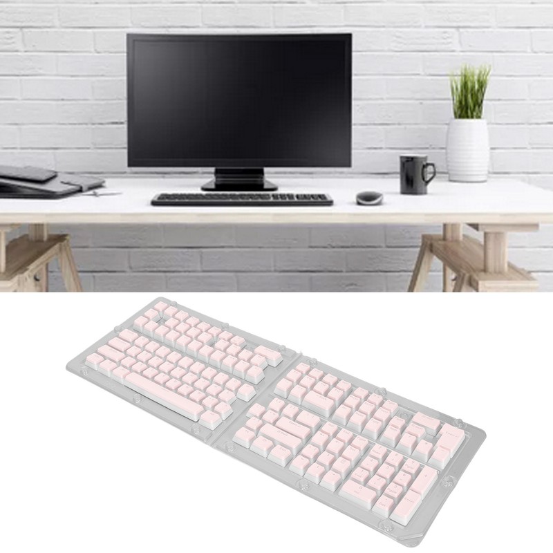 Keyboard Keycaps 129 Keys Pudding Transparent OEM Height PBT Two