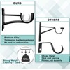 Curtain Rod Bracket 2 Pack, Heavy Duty Curtain Rod Hooks