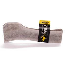 MOUNTAIN WILD Split Antler Dog Chew, Mineral-Rich Antlers for Dogs, No Mess, No Odor, Long Lasting for Aggressive Chewers, for Large Dogs (Jumbo)