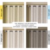 H.VERSAILTEX Linen Blackout Curtain Durable Thick Textured Linen Look 100%
