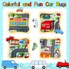 HBUFBUQ Car Rug - Road Carpet with Buildings & Supermarket