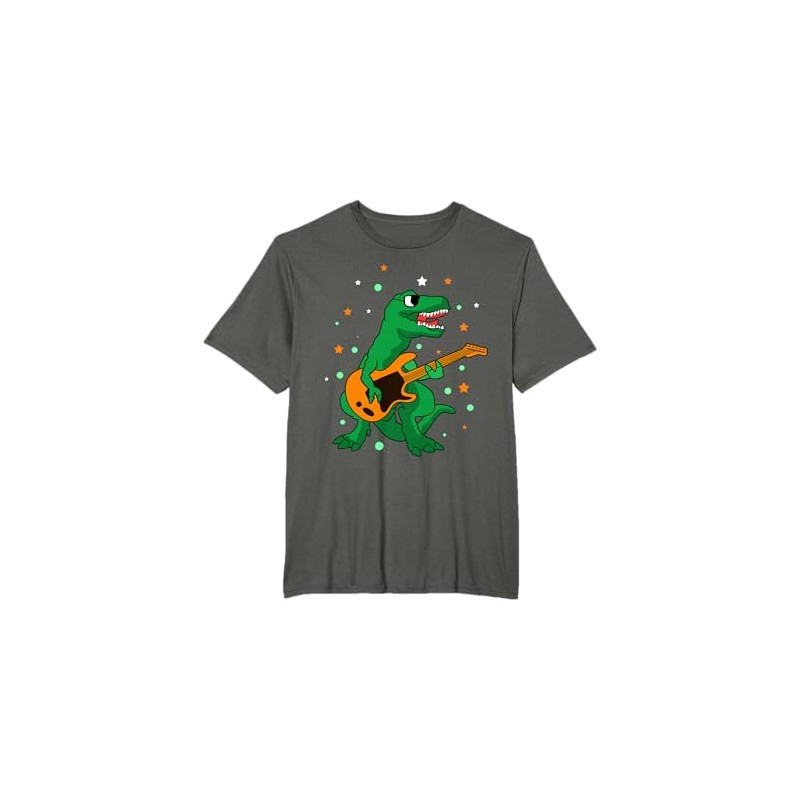 Musica - rock n roll - dinosauro con chitarra Maglietta